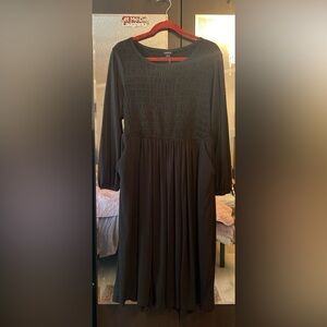 NWT Torrid Black Jersey Long Sleeve Midi Dress